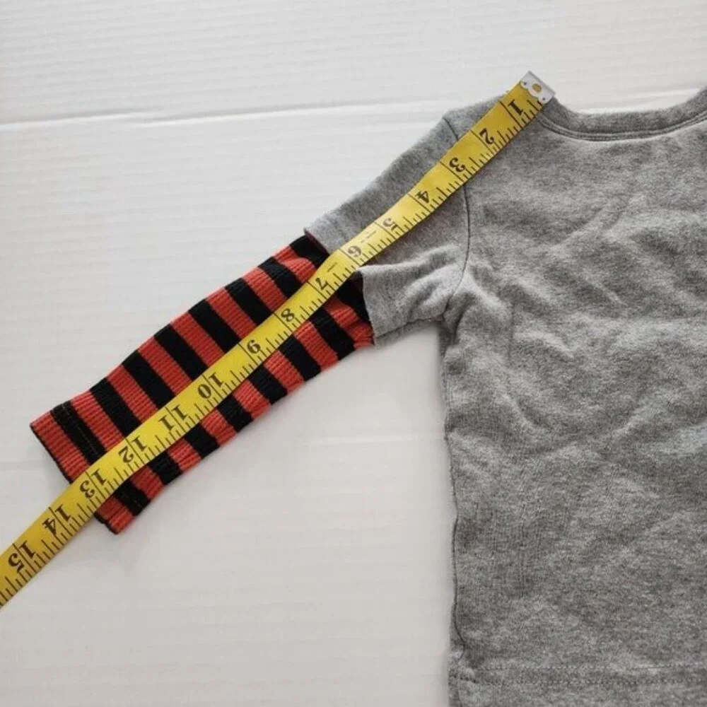 Baby Gap sz 18-24 m Halloween bodysuit one piece Bat gray black orange